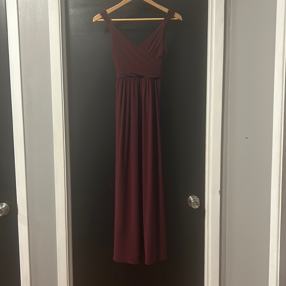 Junior size 16 bridesmaids dress - burgundy